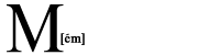 m